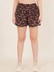 Moda Rapido Women Printed High-Rise Training or Gym Shorts