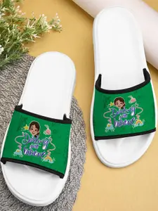 BOOTCO Women Green Rubber Sliders