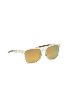 PHILIPP PLEIN Men Grey Lens & White Square Sunglasses with