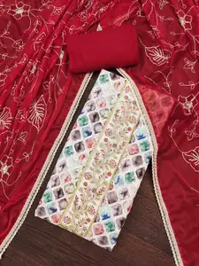 KIMISHA Women Printed Unstitched Dress Material