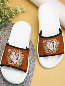 BOOTCO Women Brown Rubber Flip Flops