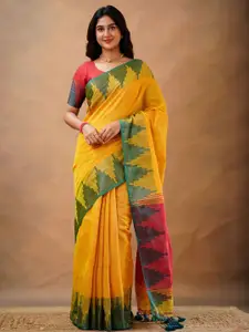 Trendmalls Women Tissue Cotton Saree