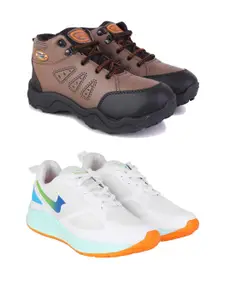 DRACKFOOT Men Pair of 2 Running Non-Marking Shoes