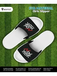 BOOTCO Women White Rubber Sliders