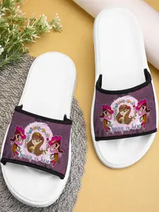 BOOTCO Women Purple Rubber Sliders