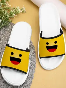 BOOTCO Women Gold Rubber Sliders