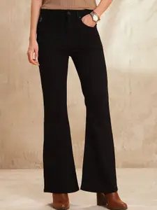 U.S. Polo Assn. Women Women Flared High-Rise Stretchable Jeans