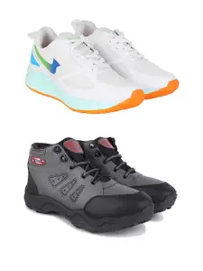 PENNEN Men Pair of 2 Running Non-Marking Shoes