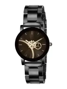 THE SHOPOHOLIC Women Dial & Stainless Steel Bracelet Style Straps Analogue Watch 525
