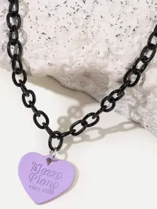 Estailo fashion Heart Shaped Statement Necklace