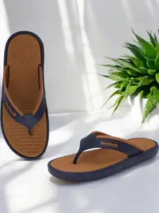 KAPYANSH Men Brown Flip Flops