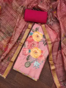 KIMISHA Women Printed Unstitched Dress Material