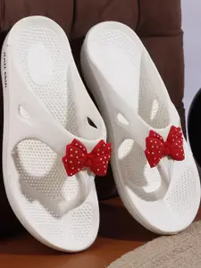 BOOTCO Women White EVA Room Slippers