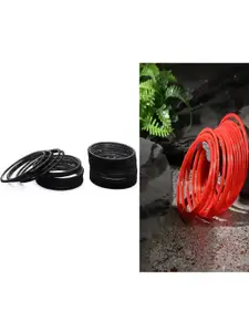 Somil Women Combo of Black & Red Bangles Set