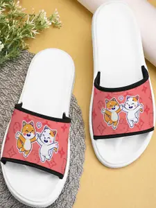 BOOTCO Women Pink Rubber Sliders