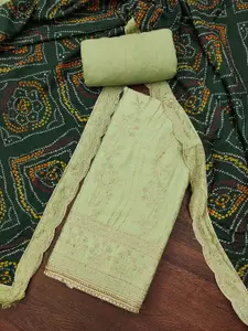 KIMISHA Women Embroidered Unstitched Dress Material