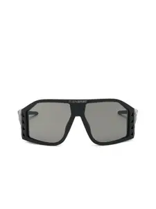 PHILIPP PLEIN Men Grey Lens & Black Sports Sunglasses with