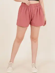 Moda Rapido Women High-Rise Relexed Fit Training or Gym Shorts