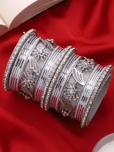 leshya Set Of 2 Stone-Studded Bridal Bangles