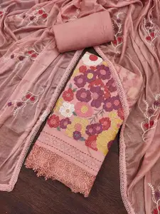 KIMISHA Embroidered Unstitched Dress Material