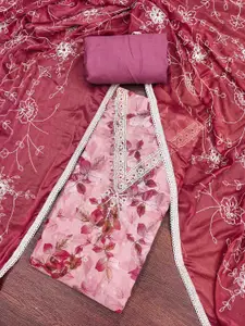 KIMISHA Women Printed Unstitched Sequinned Dress Material