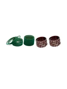 SOMIL Women Set of 2 Traditional Glass Bangles