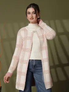 Juelle Women Checked Longline Shrug