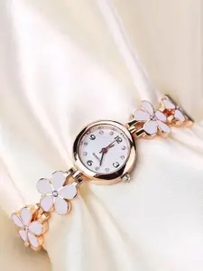 THE SHOPOHOLIC Women Pack of 2 Dial & Embellished Straps Digital Watch FL-B-W