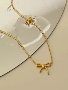 Estailo fashion Gold-Plated Minimal Necklace