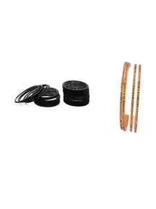 SOMIL Women Set of 2 Traditional Glass Bangles