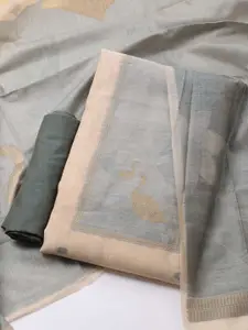 Meena Bazaar Floral Woven Design Unstitched Dress Material