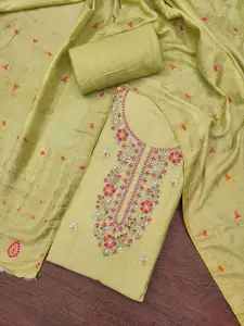 KIMISHA Women Embroidered Sequinned Unstitched Dress Material