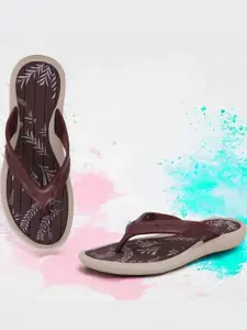 KAPYANSH Women Maroon Flip Flops