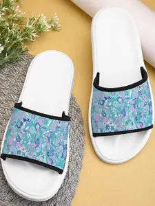 BOOTCO Women Blue Rubber Sliders