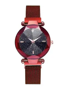 THE SHOPOHOLIC Women Dial & Stainless Steel Bracelet Style Straps Analogue Watch S-455