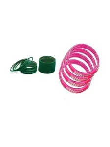 Somil Combo Of 2 Set Handmade Glass Bangles