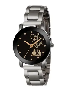 THE SHOPOHOLIC Women Embellished Dial & Stainless Steel Analogue Watch 521