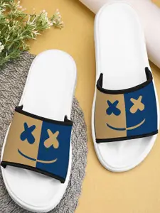 BOOTCO Women Blue Rubber Sliders