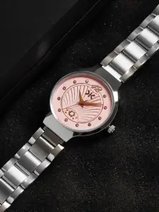 Killer Women Embellished Dial & Bracelet Style Straps Analogue Watch KLW902B