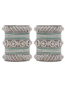 leshya Women Set Of 42 Stone-Studded Bangles