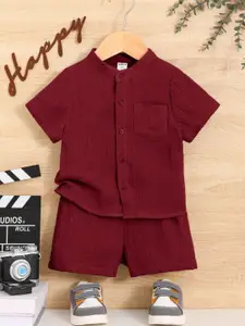 Moda Rapido Boys Shirt With Shorts Clothing Set