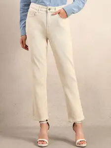 Vero Moda Women Straight Fit High-Rise Cotton Stretchable Jeans