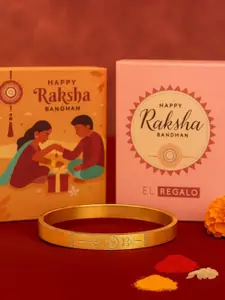 EL REGALO Bracelet Style Wraparound Rakhi with Roli Chawal & Card