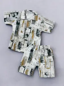 Moda Rapido Boys Printed Shirt with Shorts