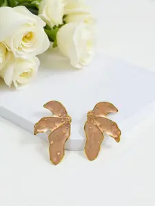 AVANT-GARDE PARIS Gold-Plated Floral Shaped Enamelled Studs