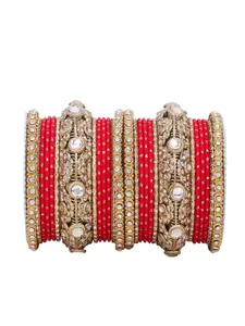 leshya Set Of 2 Stone Studded  Bangles