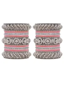 leshya Set Of 2 Stone Studded Bangles