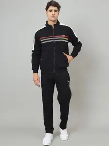 Duke Men Striped Mid-Rise Tracksuits