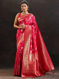 Libas Woven Design Zari Saree