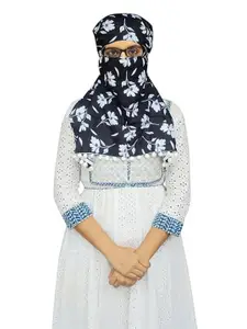 SWITCHON Women Floral Printed Tasselled Border Scarf